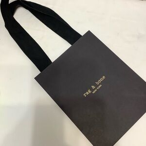 Rag & Bone New York Shopping Paper Bag Black